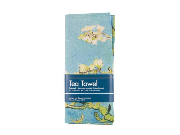 Van Gogh tea towel with Almond Blossom design