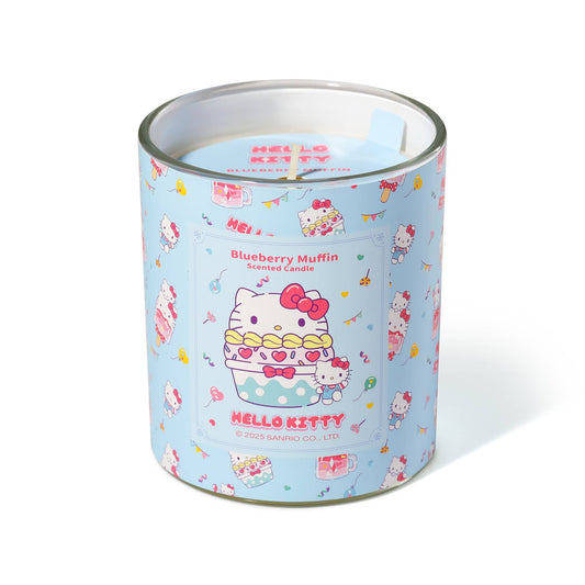 Originele Hello Kitty-kaars met print, geur van bosbessenmuffin.