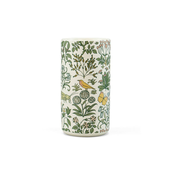 Voysey-Keramikvase, Botanischer Garten, Fauna und Flora