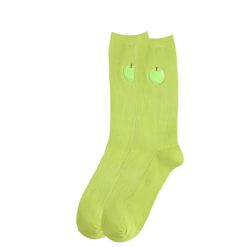 chaussettes pomme verte mrcol