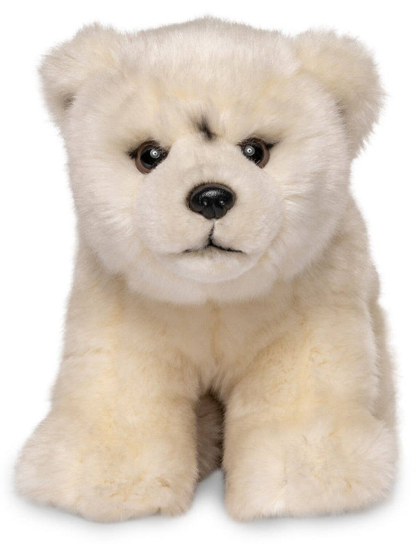 Ourson polaire, assis, 18 cm (hauteur), peluche Uni Toys