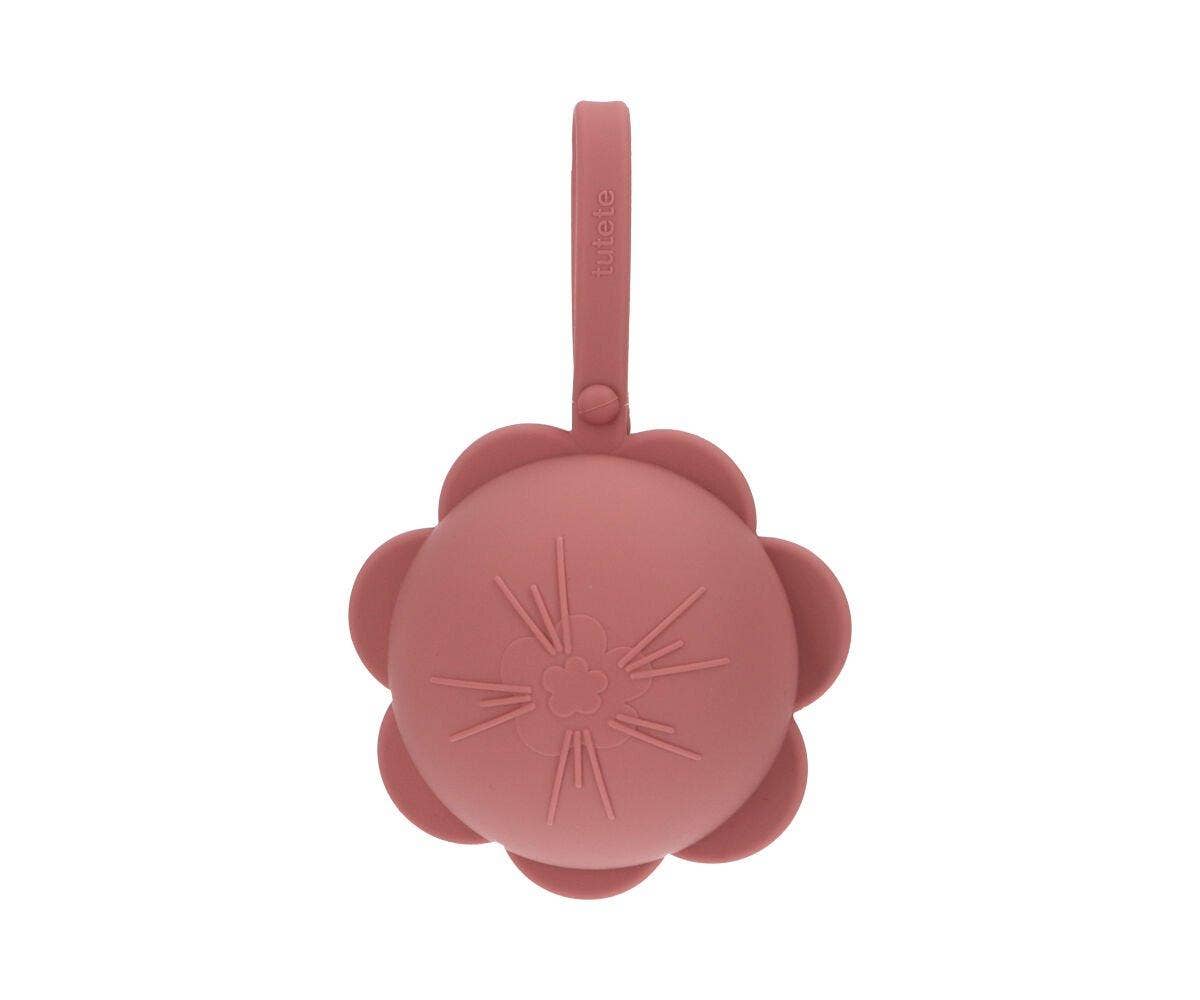 Silicone Brick Flower Pacifier Holder