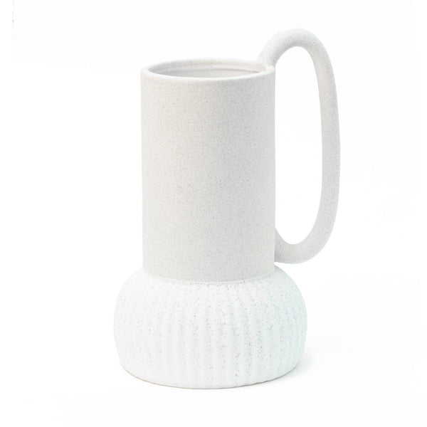 Vase en Céramique avec Base Naturelle Peint à la Main Helio Ferretti Vue 2