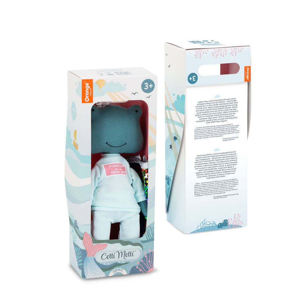 GIFT SET: Fiona Frog Plush in Tracksuit + Mermaid Tail