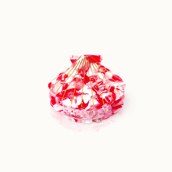 Strawberry Milkshake Seashell Hair Clip