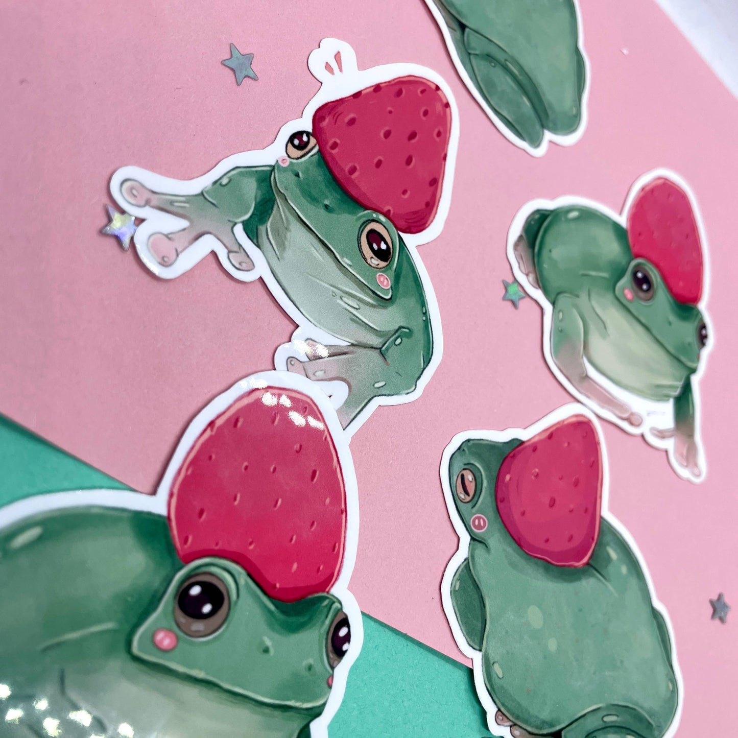 Strawberry Frog Sticker Pack