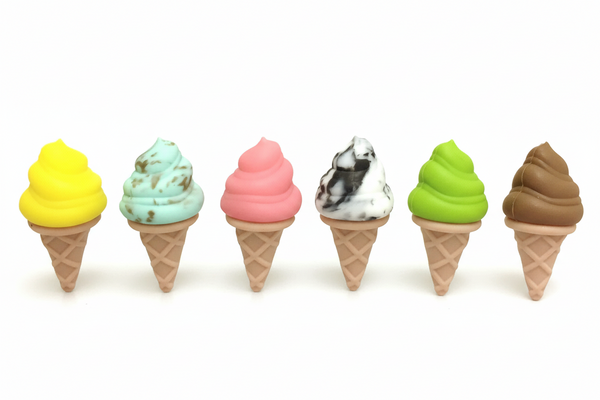 Ice cream-shaped glass markers