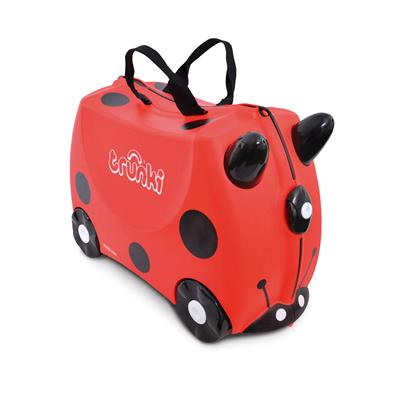 Trunki Ride-on: COCCINELLE Harley 46x30x21cm, emballage polyglotte, empilable, emballé à l'unité dans une boite VPC, 3+