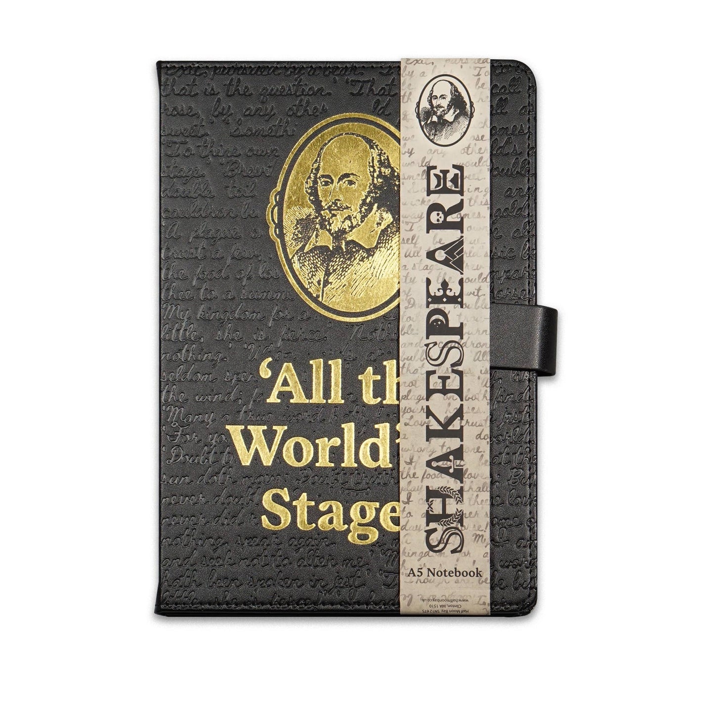 Flexible A5 Notebook Shakespeare The world is a stage
