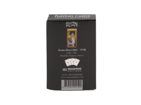 Deck of 56 Bridge playing cards featuring Gustav Klimt's painting, Judith