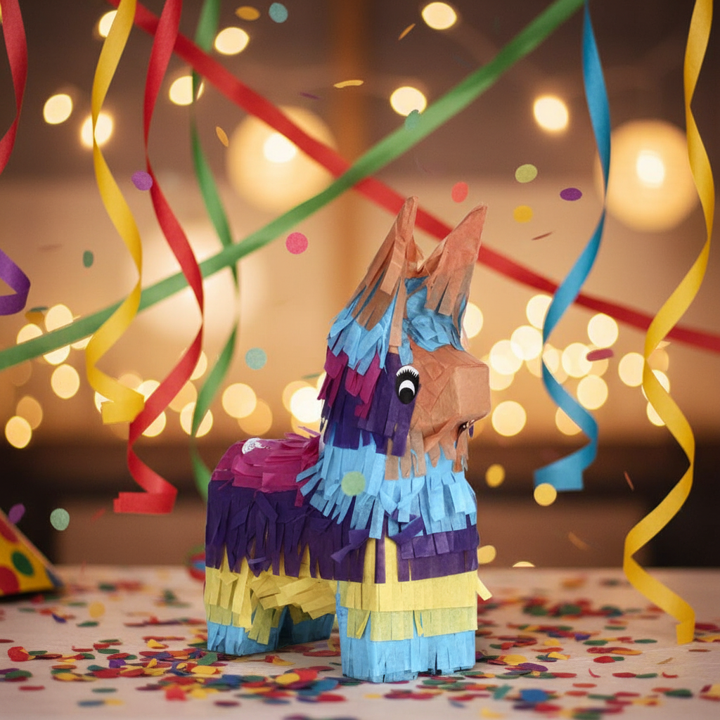 Kleine ezels-piñata