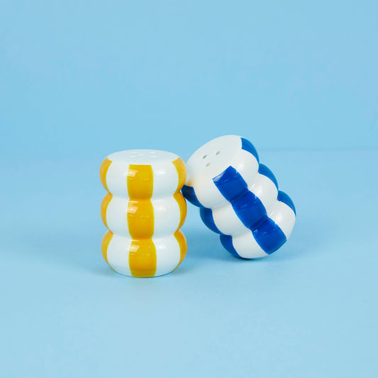 Salt and pepper buoys - Yellow/Blue