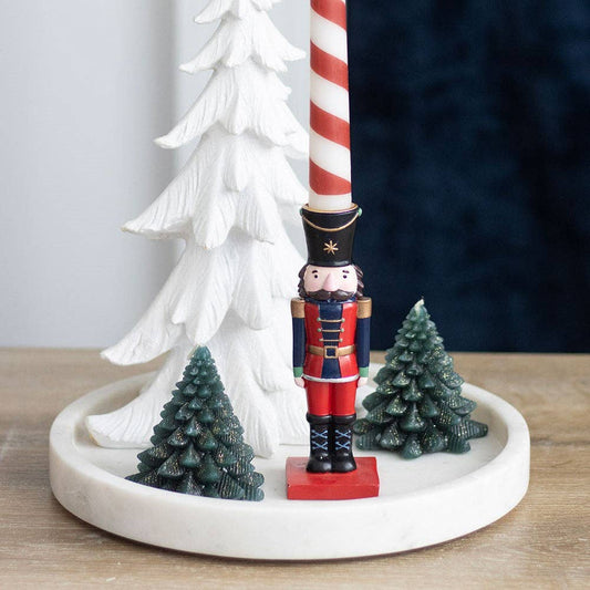 Nutcracker Christmas Candle Holder