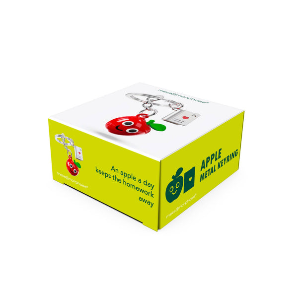 Sleutelhanger met appel en boek