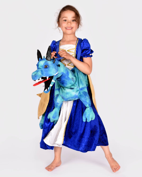 Blue dragon costume one size 120x60 cm