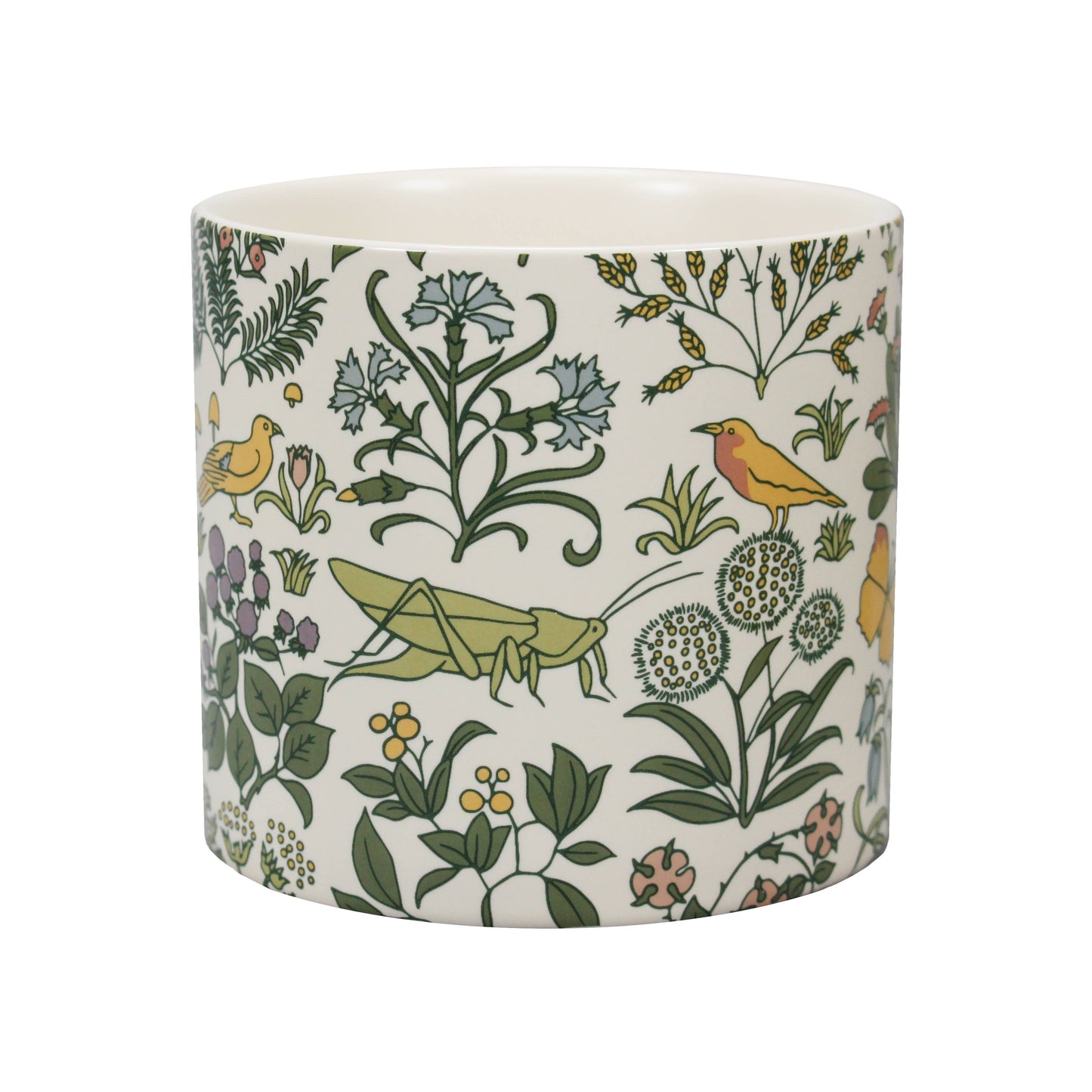 Voysey keramische plantenpot, Botanische Tuin, Groene Fauna