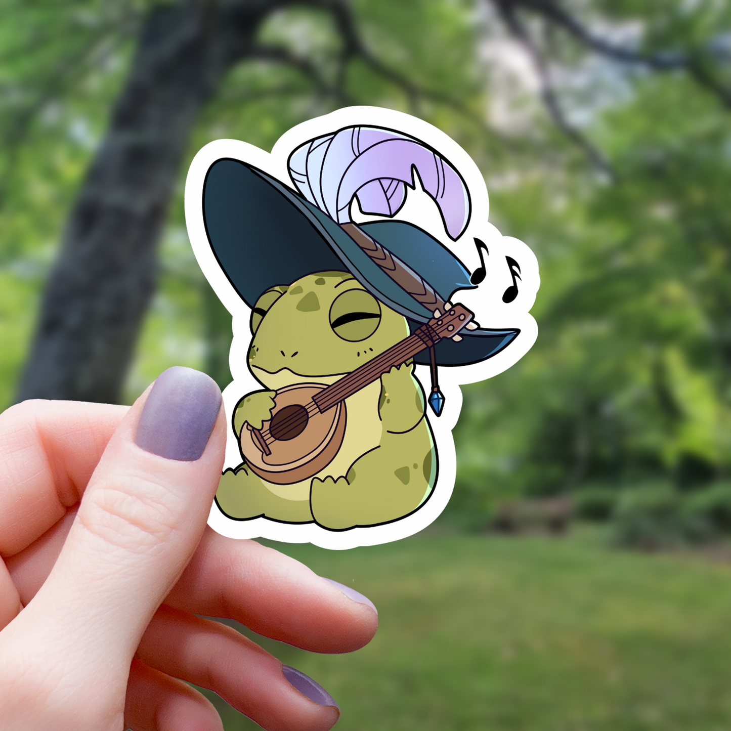 Bard Frog Sticker