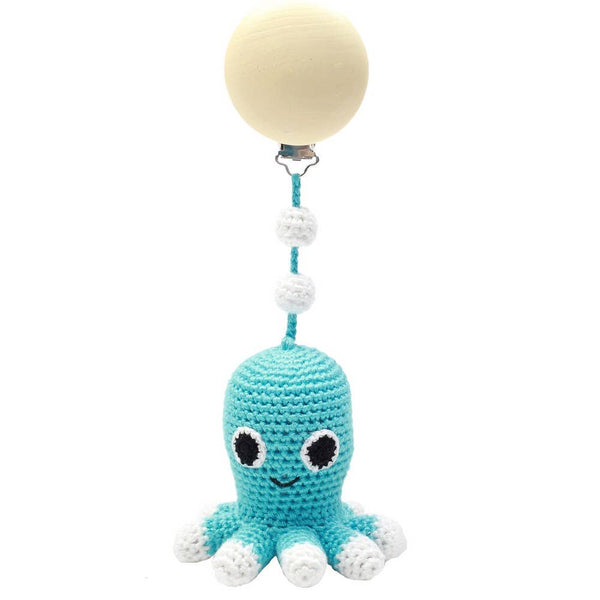 Oktopus-Kinderwagenhaken – Türkis