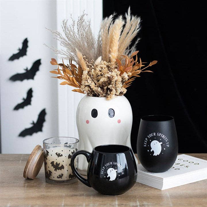 Süße Geisterblumenvase für Halloween