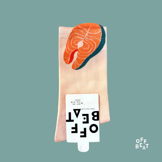 Pop-out Salmon Socks