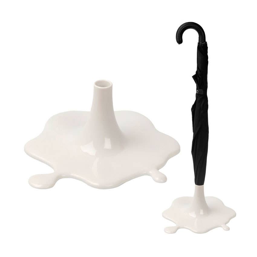 Splash umbrella stand, white