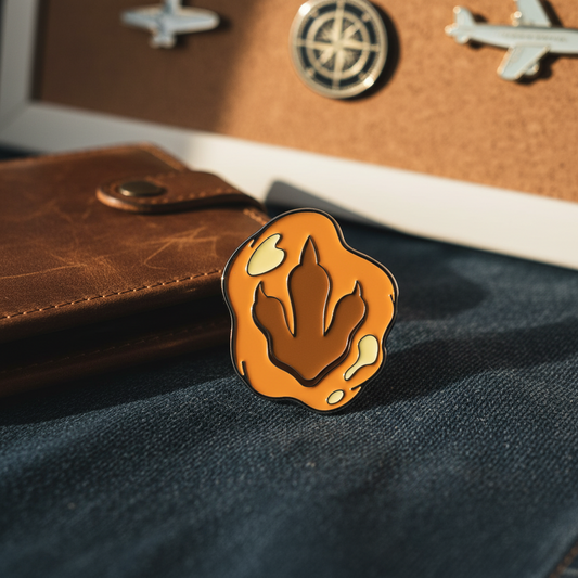 T-rex Footprint Pin