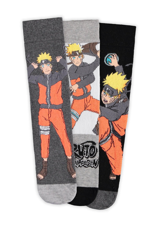 Verpakking met 3 paar Naruto Shippuden sokken