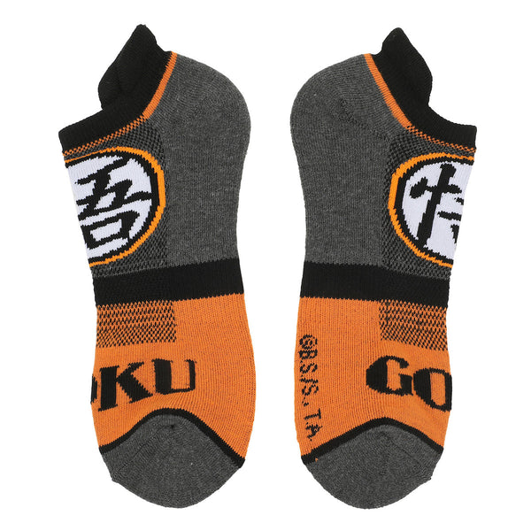 Chaussettes homme Dragon Ball - Z Goku personnage visuel & Kanji Symbols lot de 5 paires