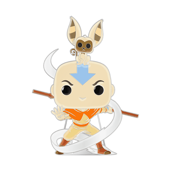 Funko Pop! Pin Aang avec Momo – Avatar, le dernier maître de l'air
