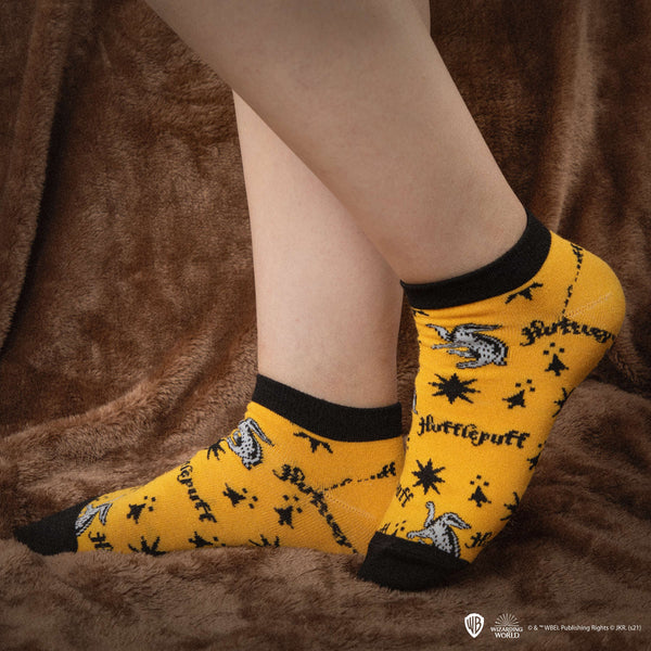 Set of 3 Pairs of Hufflepuff Ankle Socks