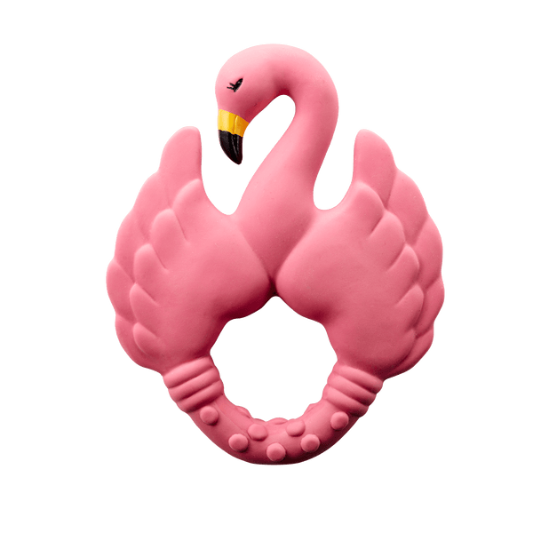 Flamant pink teeth ring