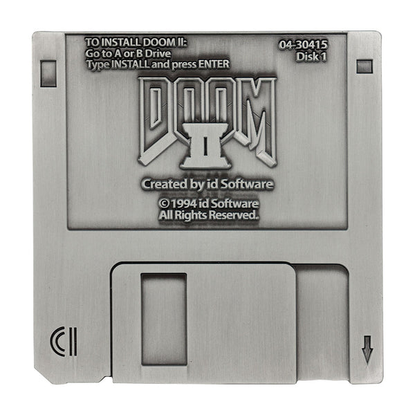 Réplique collector DOOM - II Floppy Disk Antique Silver Edition