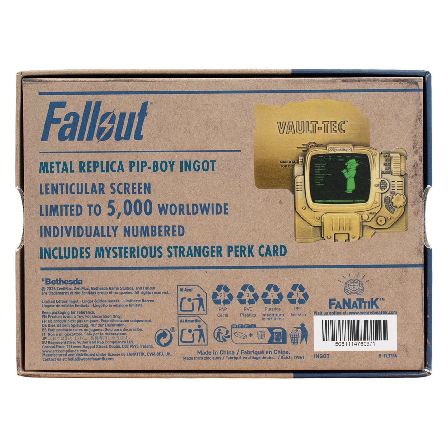 Objet collector Fallout - Pip-Boy Lenticular Ingot – Mysterious Stranger VariantLObjet collector Fallout - Pip-Boy Lenticular Ingot – Mysterious Stranger VariantiObjet collector Fallout - Pip-Boy Lenticular Ingot – Mysterious Stranger VariantnObjet collector Fallout - Pip-Boy Lenticular Ingot – Mysterious Stranger VariantgObjet collector Fallout - Pip-Boy Lenticular Ingot – Mysterious Stranger VariantoObjet collector Fallout - Pip-Boy Lenticular Ingot – Mysterious Stranger VarianttObjet collector Fallout -