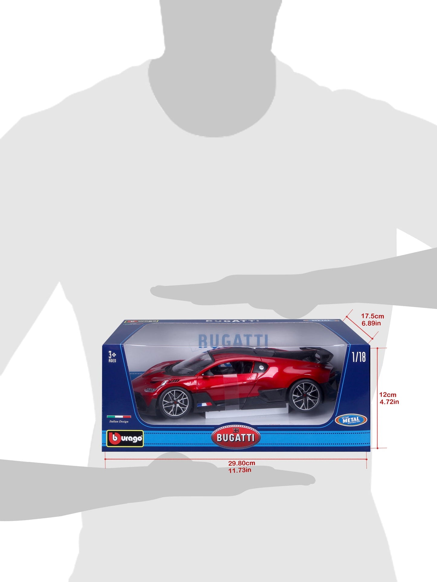 1:18 BUGATTI DIVO - ROUGE