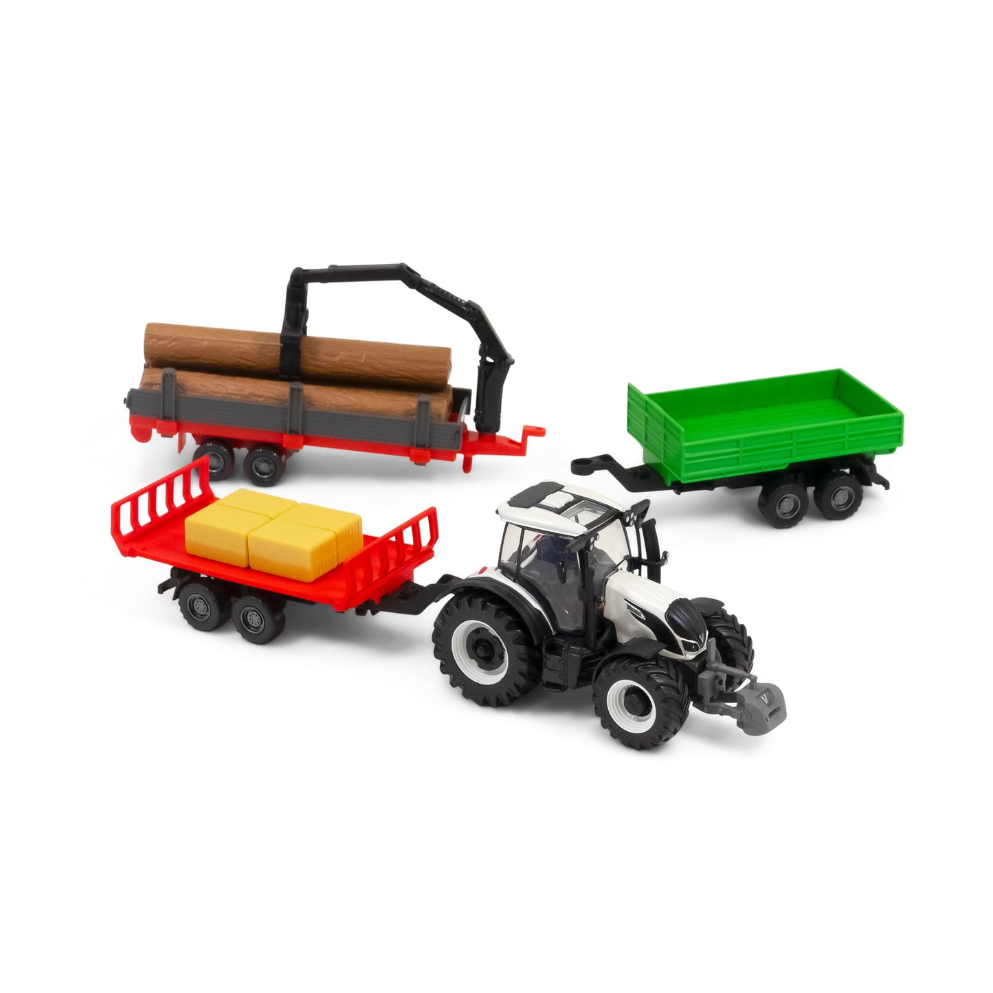 VALTRA M2\Q 10CM TRACTOR WITH 3 TRAILERS
