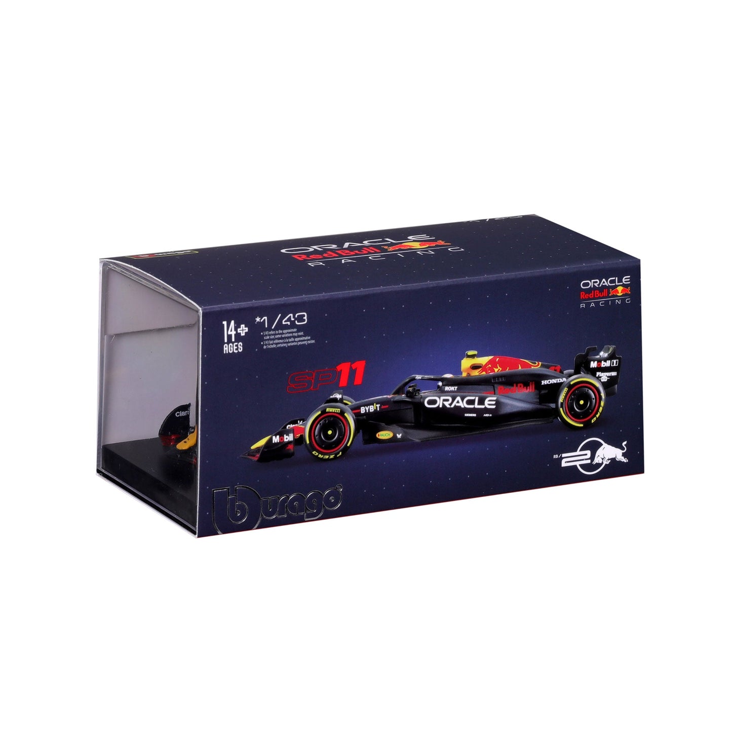1:43 F1 RED BULL RACING RB20 2024 WITH PEREZ HELMET
