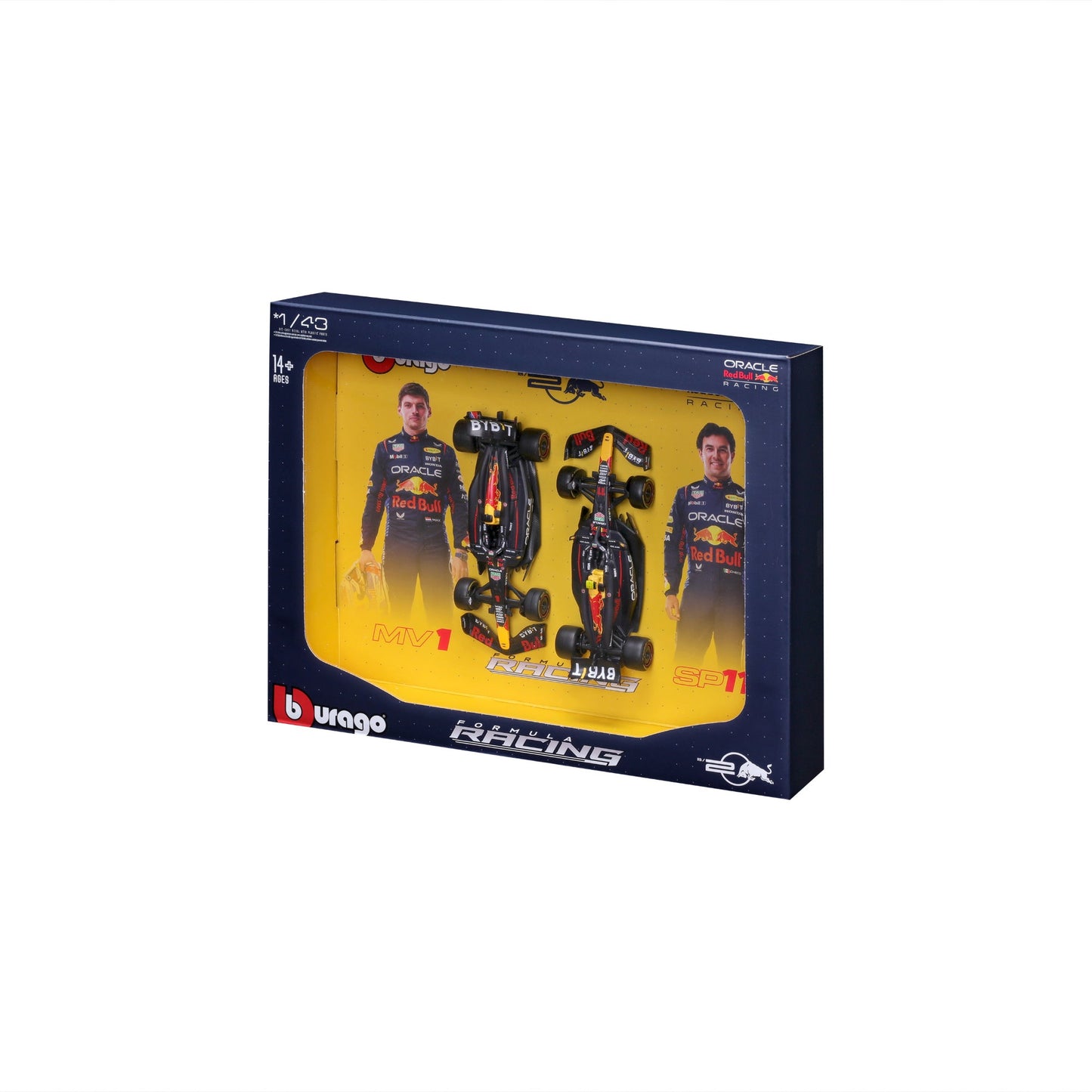 1:43 F1 RED BULL RACING RB20 2024 PACK DE DEUX VERSTAPPEN ET PEREZ