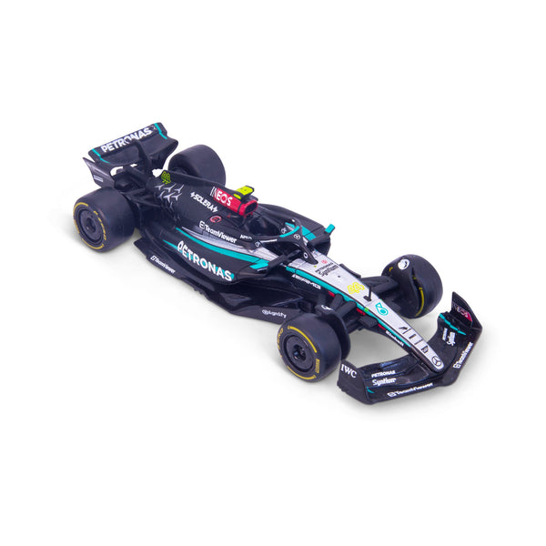 1:43 F1 MERCEDES AMG W15 2024 HAMILTON IN 12 PIECE DISPLAY