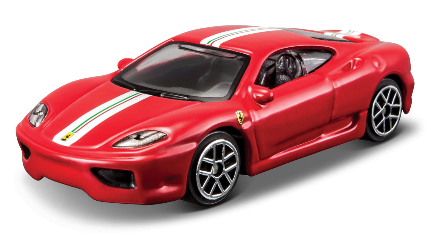 PACK DE 5 VÉHICULES FERRARI RACE AND PLAY 1:64