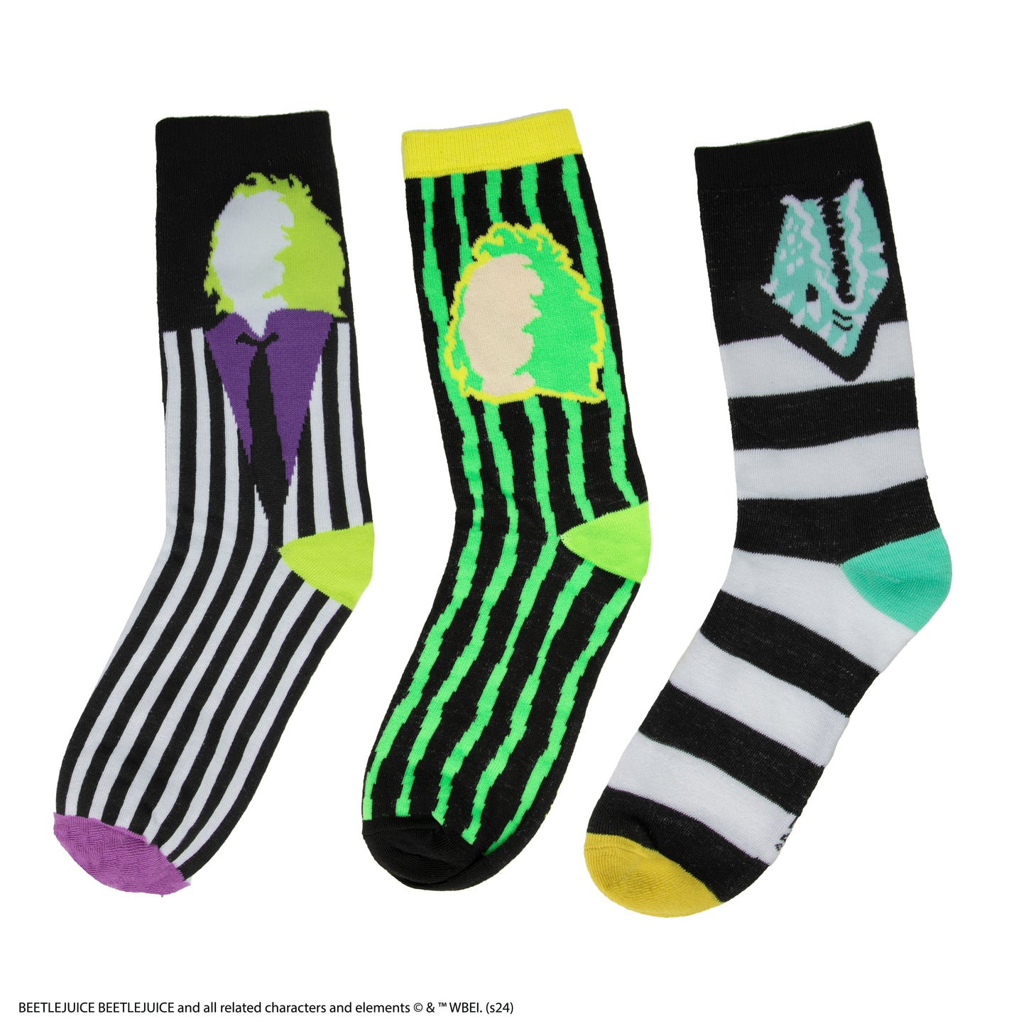 Beetlejuice 3 Pair Sock Set