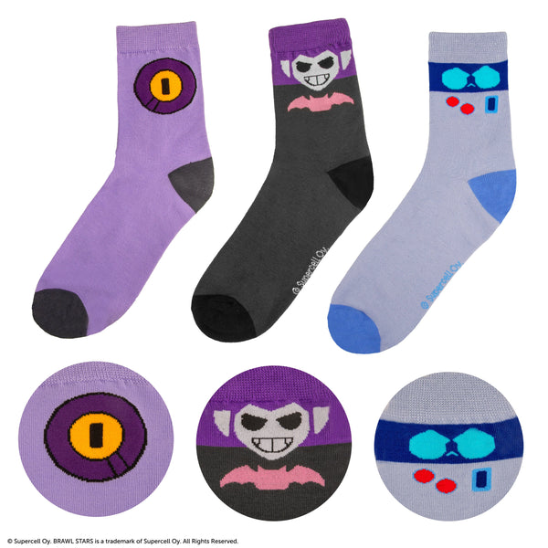 Set of 3 Pairs of ARKAD, Rico and Mortis Socks