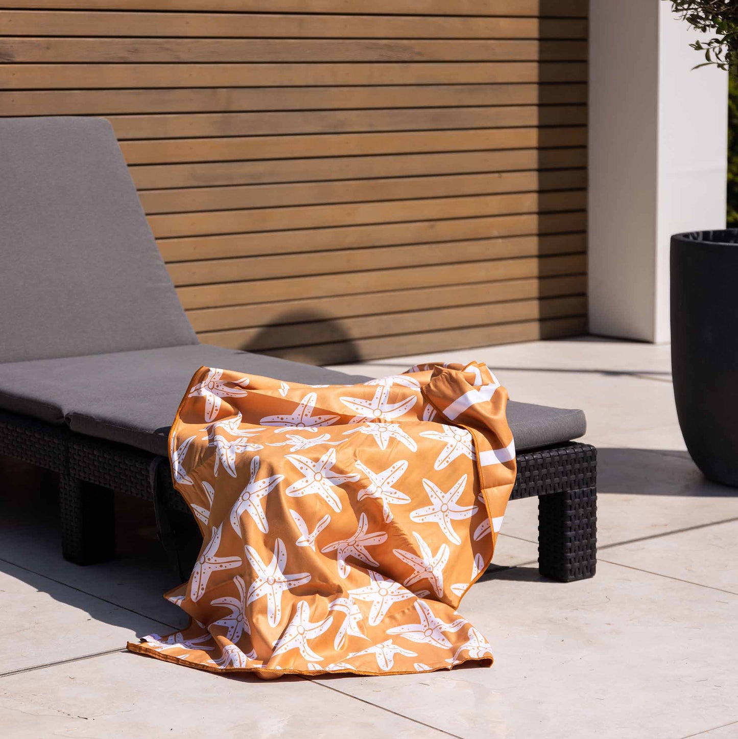 Beach Towel Microfiber - Orange - Seastar 135 x 65 cm