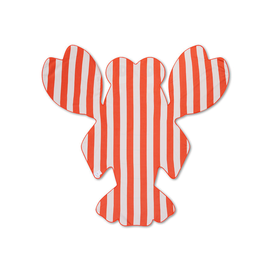 Beach Towel Microfiber - Red - Lobster - 140 cm