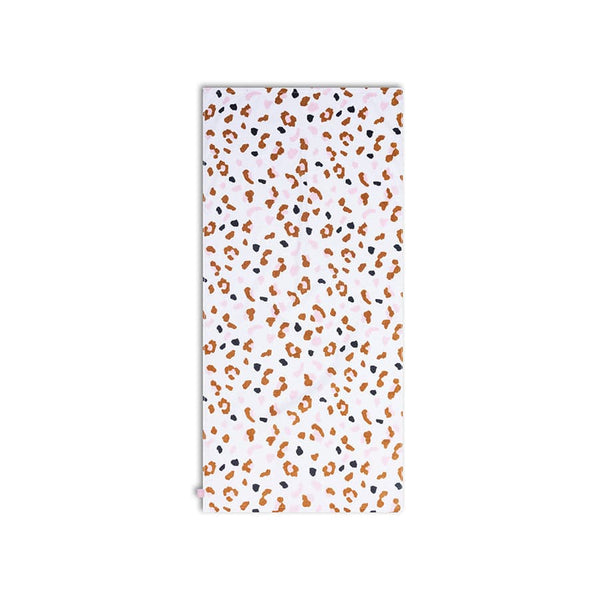Cotton Beach Towel - Khaki - Leopard - 135 x 65 cm