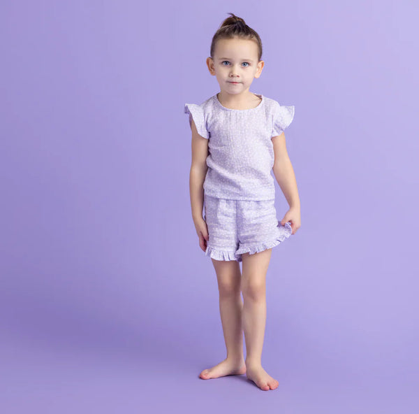 Beachwear Girls - Muslin - Lilac - Leopard