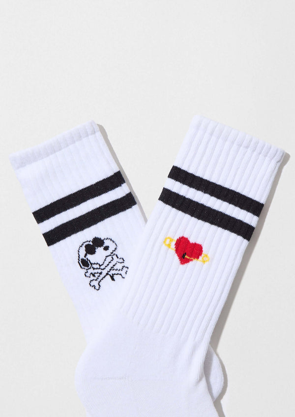 BeSnoopy Skull&Heart Socks