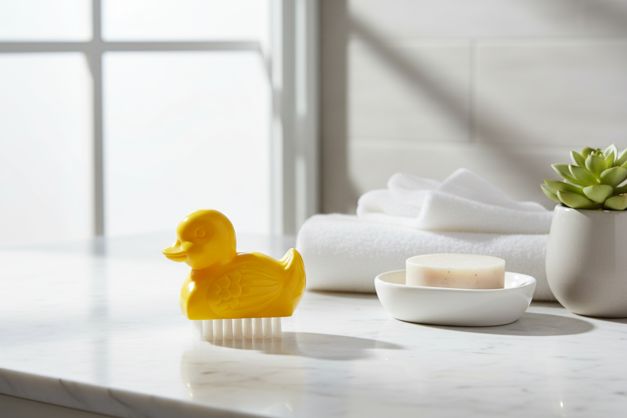 Duck nail brush