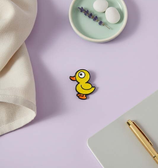 Standing Yellow Duck Pin