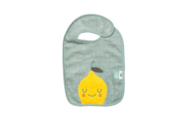 Terry cloth bib Lola Lemon
