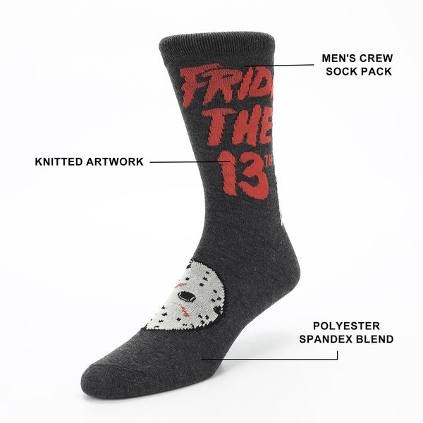 Chaussettes Friday the 13th Camp Crystal Lake - lot de 5 paires